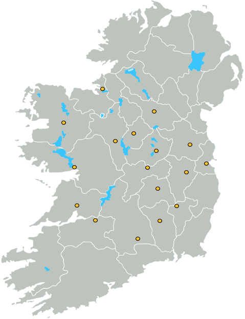 Map of Ireland